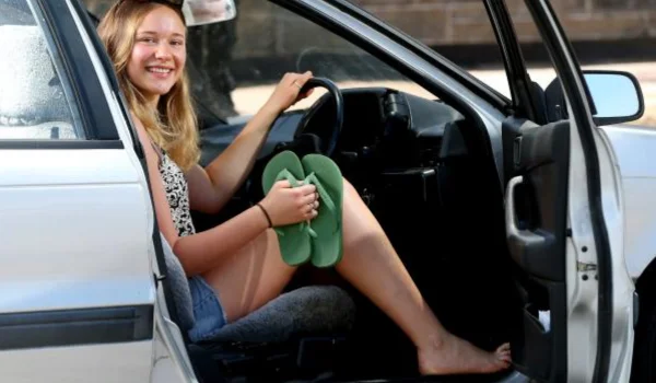 Illegal to Drive Barefoot