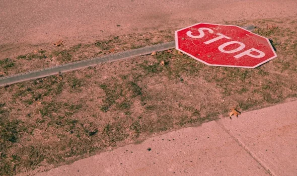 Take a Street Sign That Fell