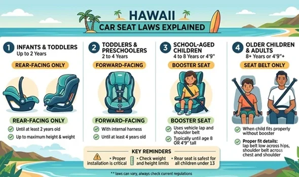 Hawaii Car Seat Laws Explained