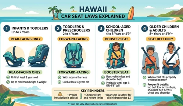 Hawaii Car Seat Laws Explained