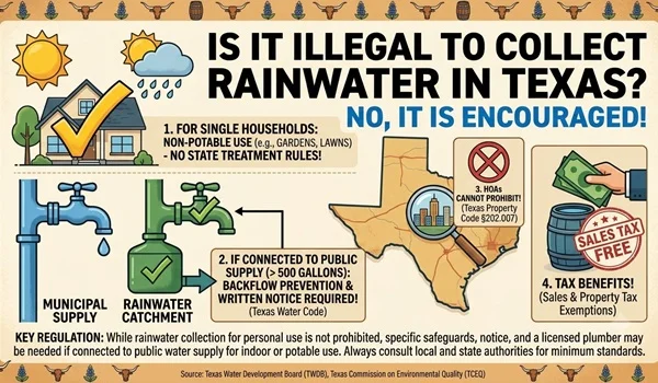 Is It Illegal to Collect Rainwater in Texas